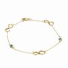 Joyeria Fina GVR | Pulsera Dama Ojos E Infinito Oro 14K