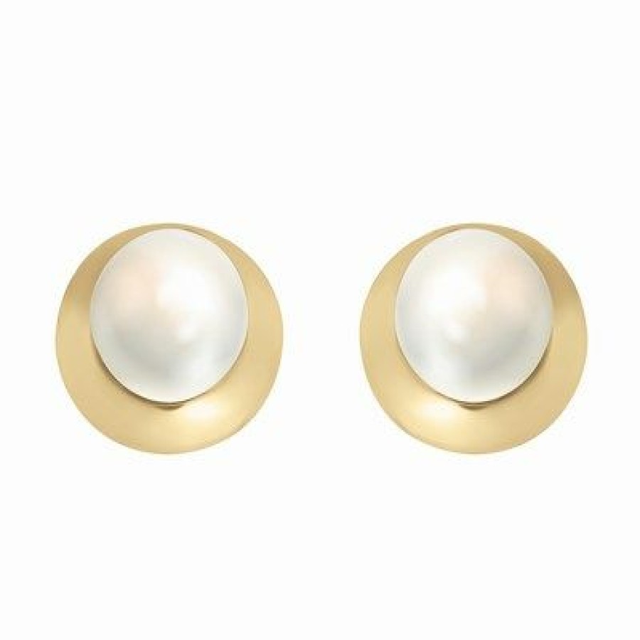 Joyeria Fina GVR | Broqueles Oro 14K Con Perlas