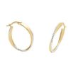 Joyeria Fina GVR | Arracadas Oro Bicolor 14K