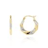 Joyeria Fina GVR | Arracadas Oro Bicolor 14K No12