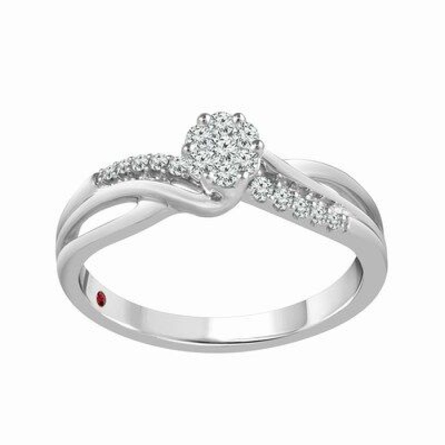 Joyeria Fina GVR | Anillo De Compromiso Con Oro Blanco