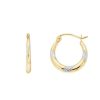 Joyeria Fina GVR | Arracadas Oro Bicolor 14K No12