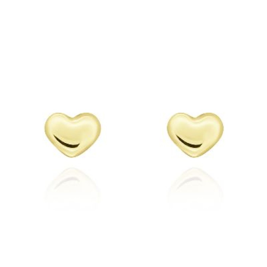 Joyeria Fina GVR | Broquel Corazon Oro 14K