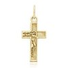 Joyeria Fina GVR | Cruz Mini Medio Rostro Oro 14K Gr112