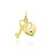 Joyeria Fina GVR | Dije Llave Con Candado De Corazon Oro 14