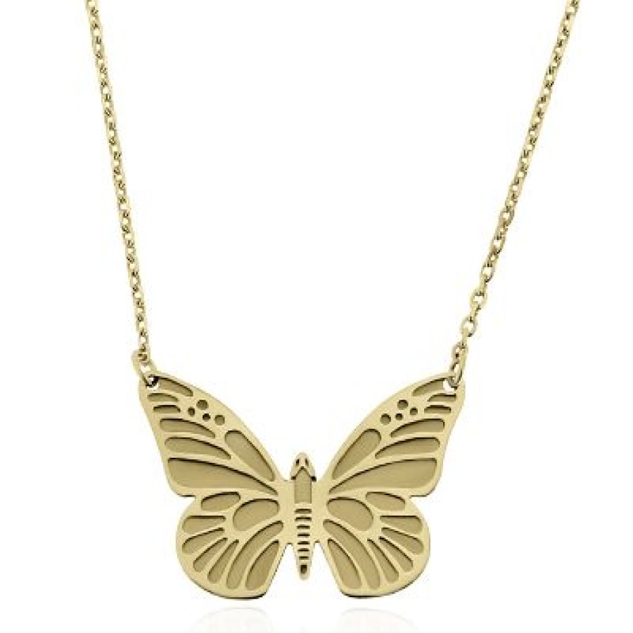 Joyeria Fina GVR | Gargantilla Mariposa Oro 14K