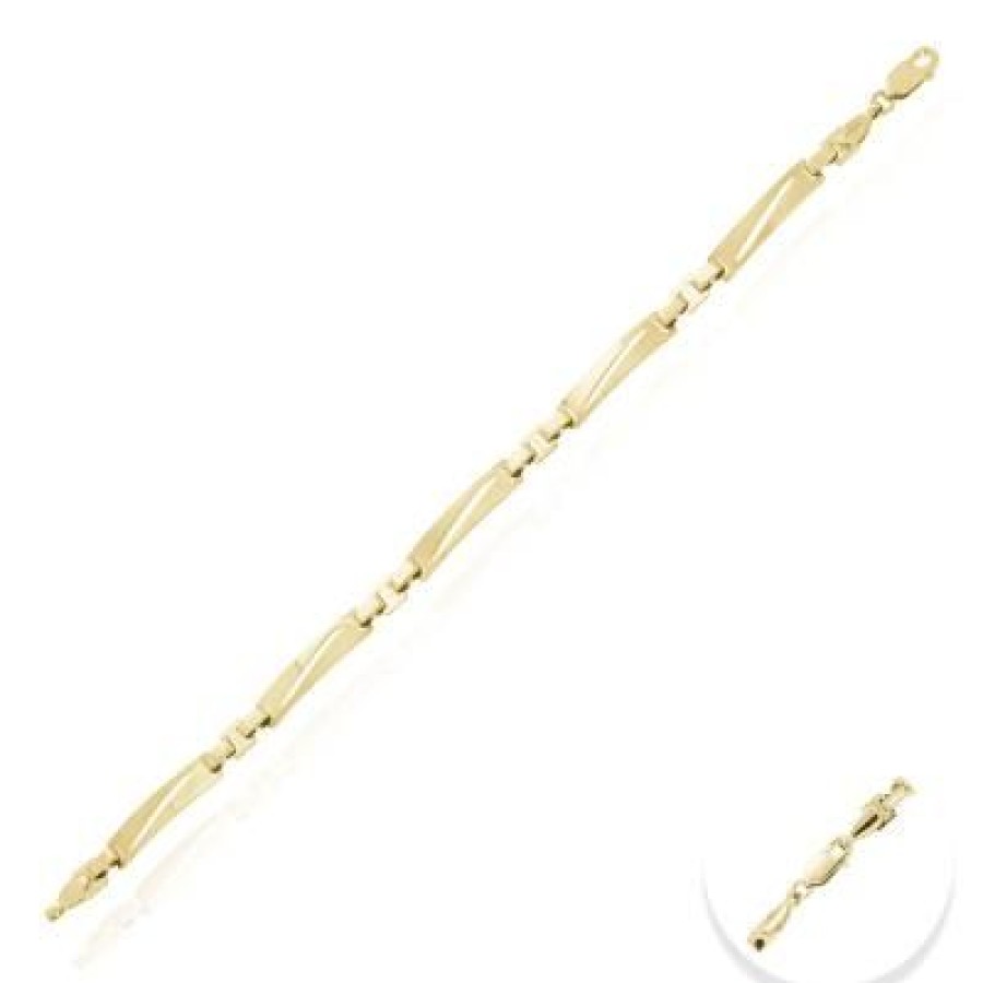 Joyeria Fina GVR | Pulsera Placas Oro 14K Gr232