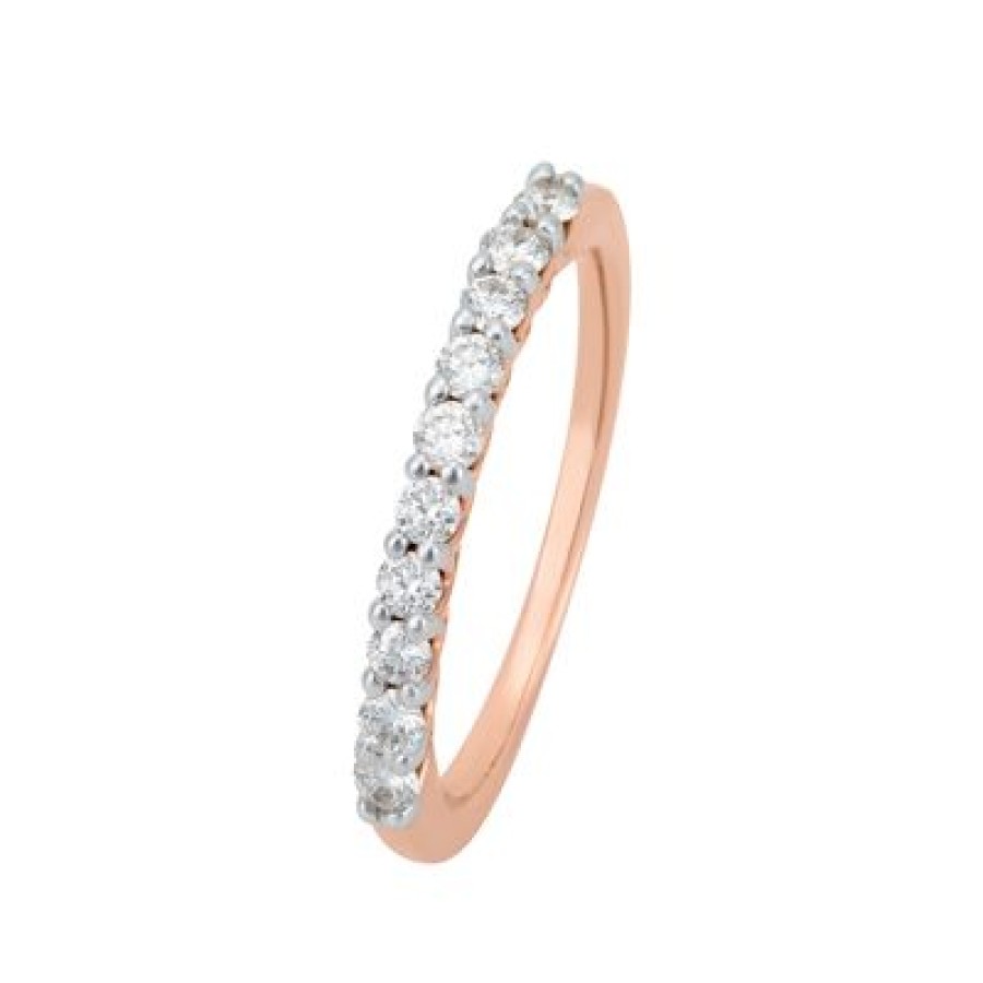 Joyeria Fina GVR | Churumbela Oro 14K Con Diamante Oro Rosa