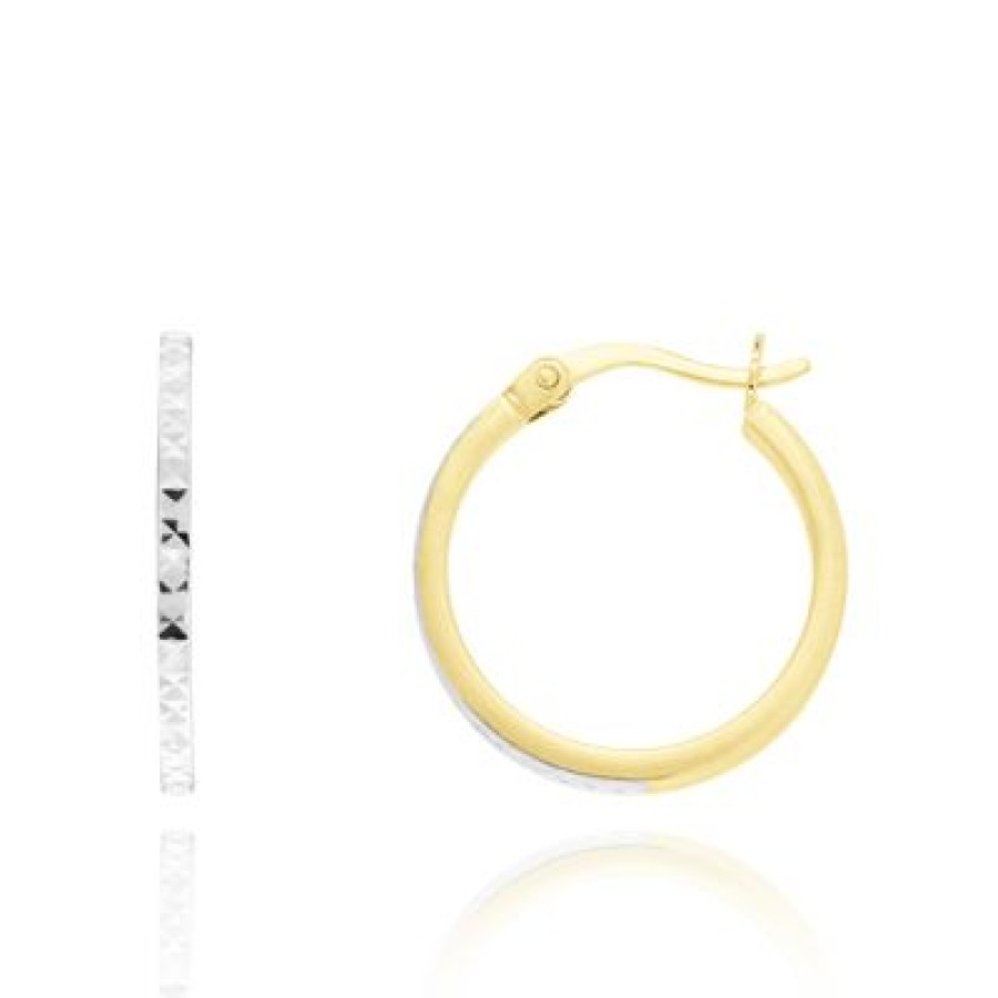 Joyeria Fina GVR | Arracadas Oro Bicolor 14K