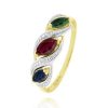 Joyeria Fina GVR | Anillo Oro 14K Con Dte Y Cocktail