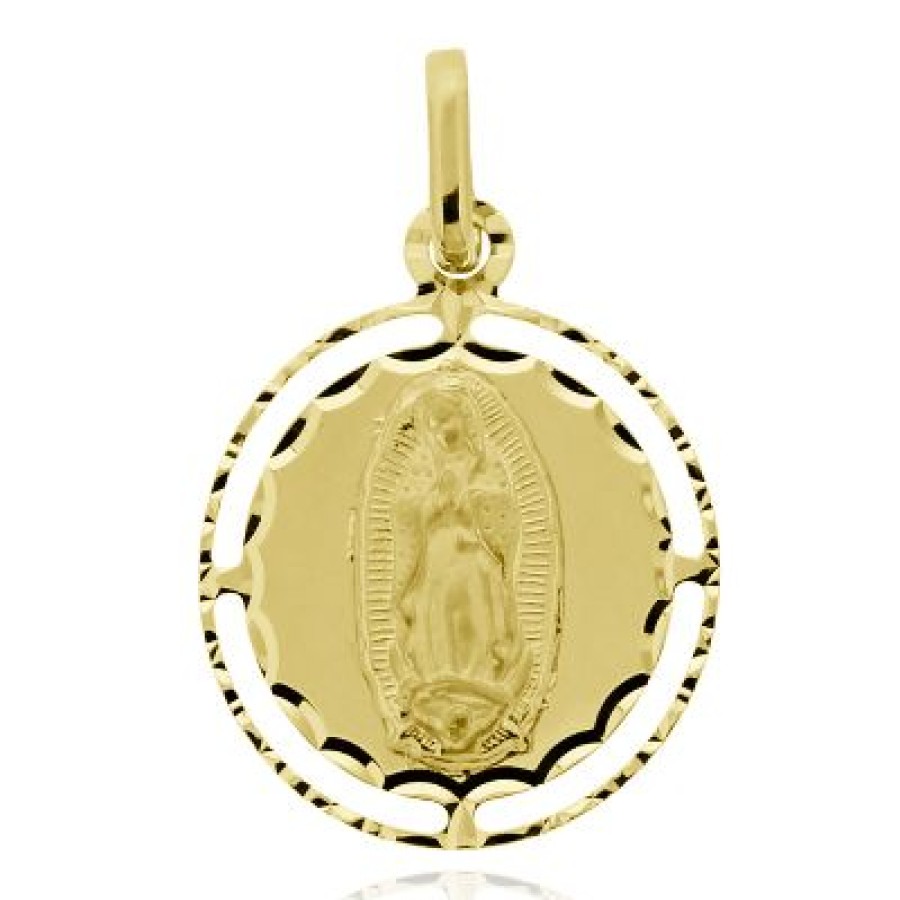 Joyeria Fina GVR | Medalla Virgen Guadalupe Oro 14K