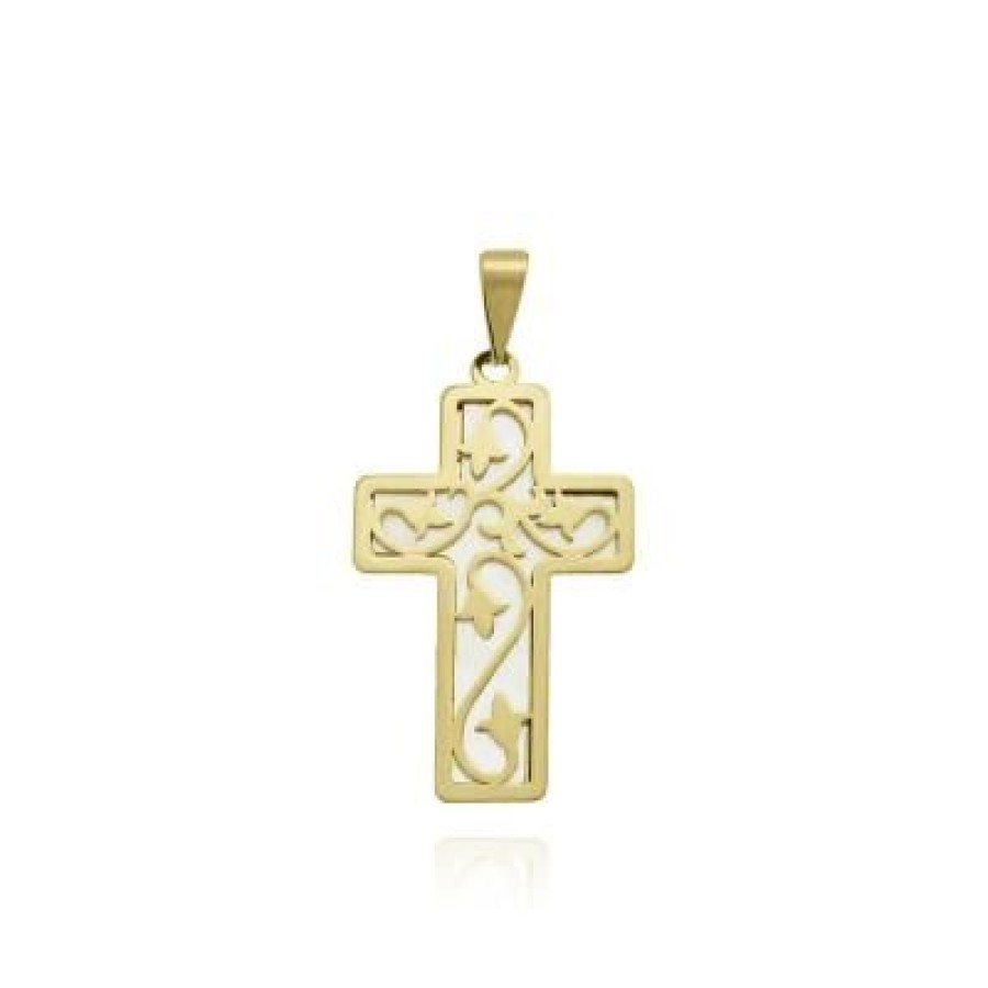 Joyeria Fina GVR | Cruz Oro 14K Jl614 Oro Amarillo