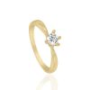 Joyeria Fina GVR | Anillo De Compromiso Oro Con Diamant