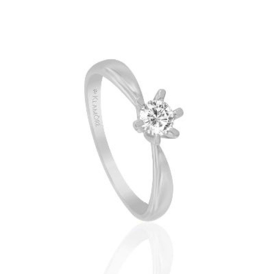 Joyeria Fina GVR | Anillo De Compromiso Oro Con Diamant