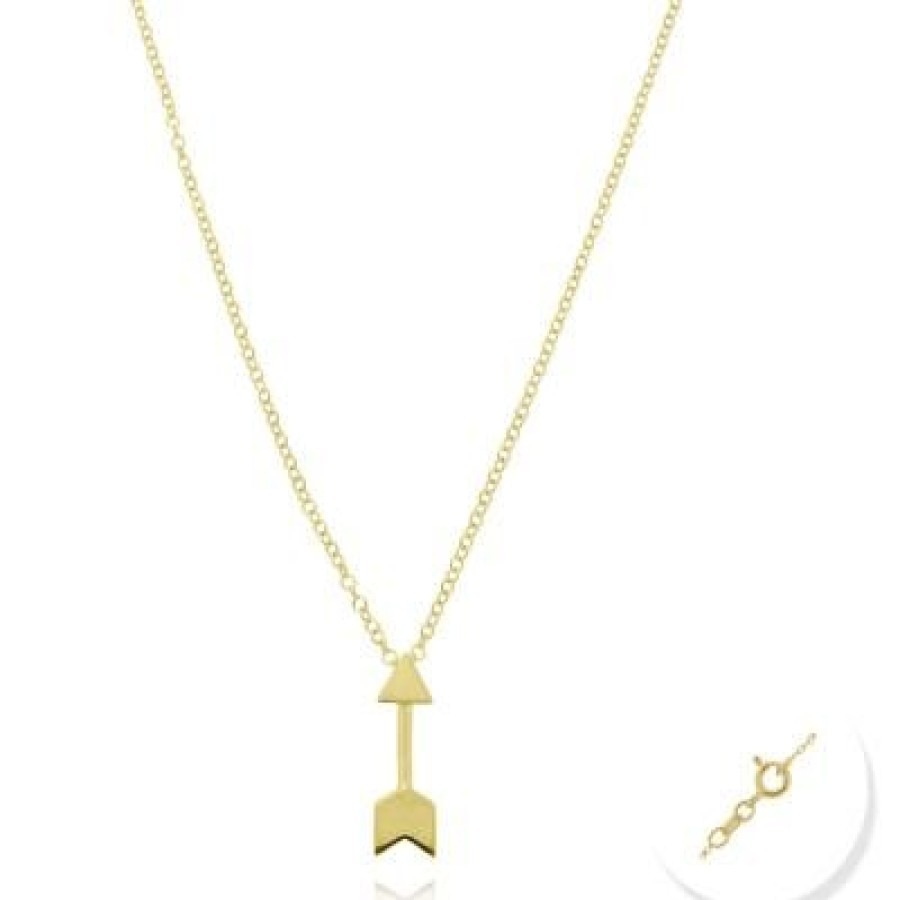 Joyeria Fina GVR | Dije Con Cadena Flecha Oro 14K