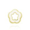 Joyeria Fina GVR | Dije Flor Oro 14K Con Esmalte Blanco Jl12