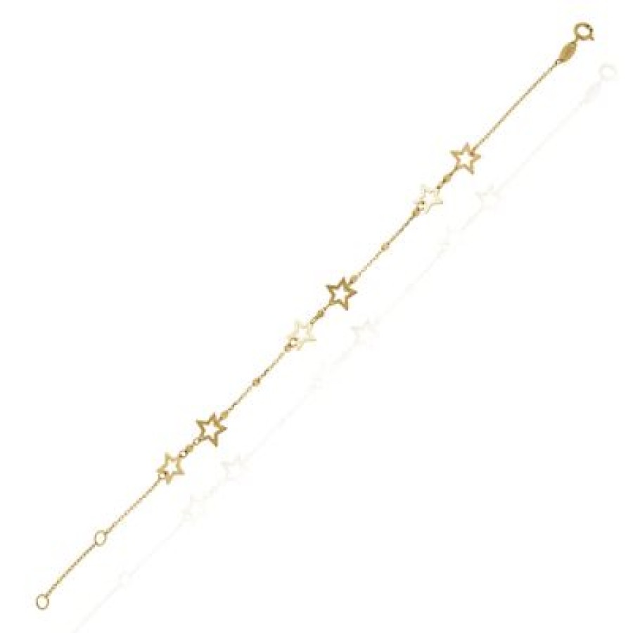 Joyeria Fina GVR | Pulsera Estrellas Ar132