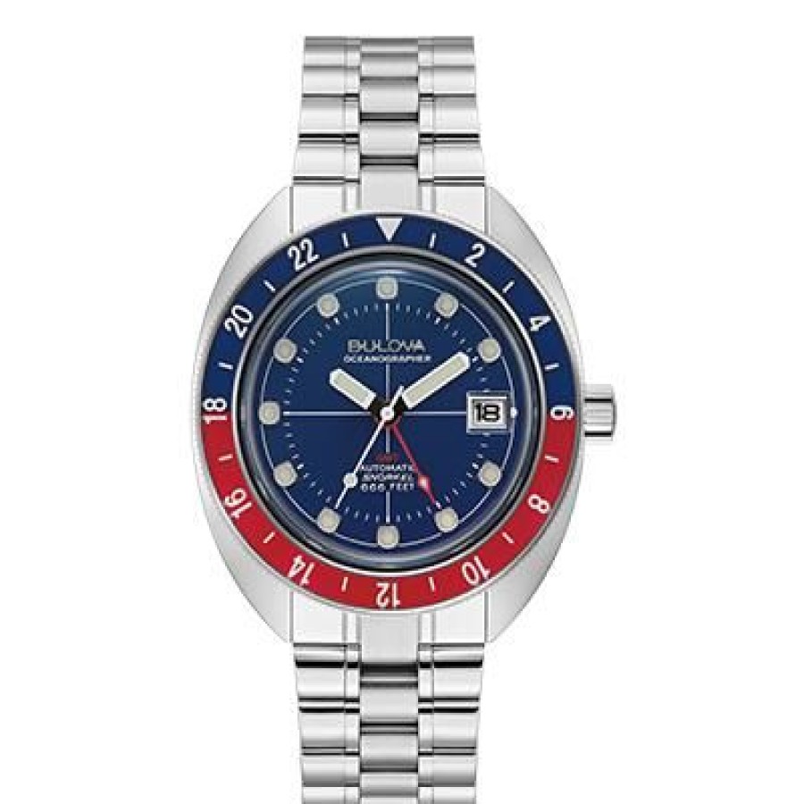 Relojes Bulova | Reloj Bulova Oceanographer Gmt "Pepsi" 96B405