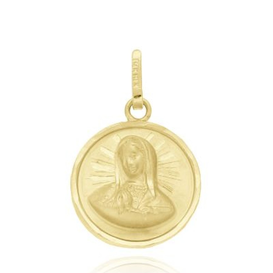 Joyeria Fina GVR | Medalla Virgen Guadalupe Busto Oro 14K