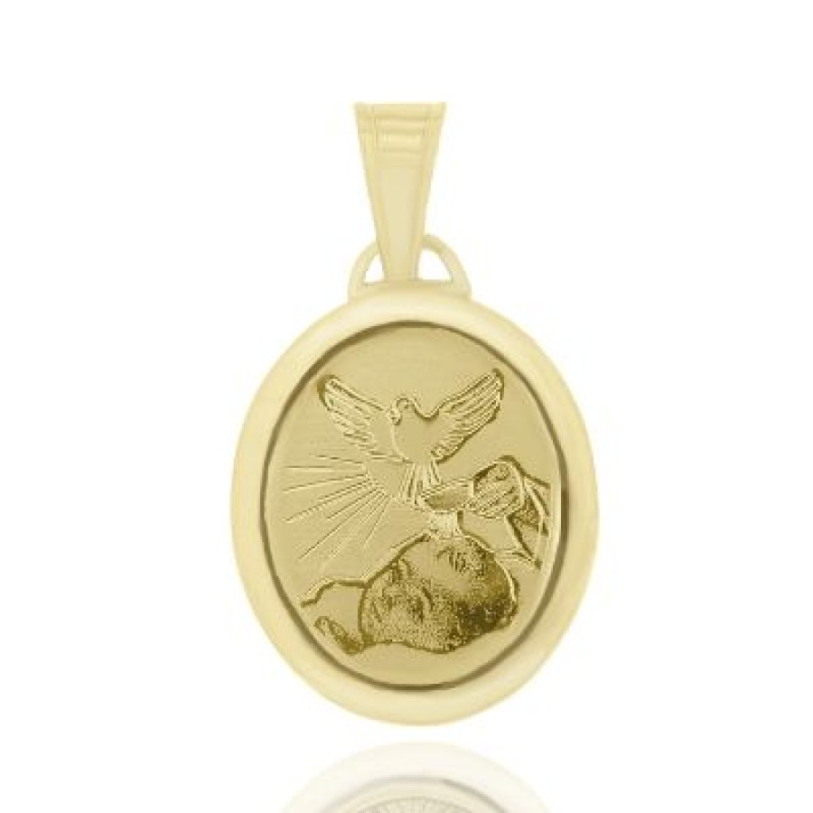 Joyeria Fina GVR | Medalla Bautizo Oro