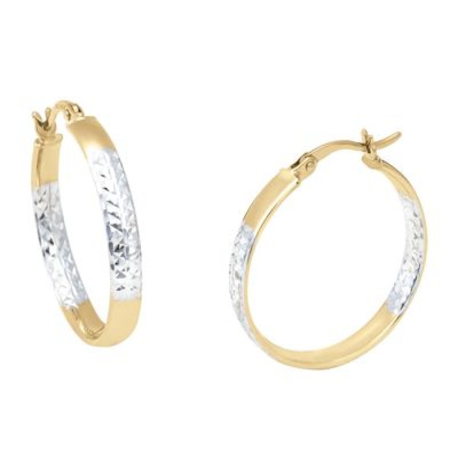 Joyeria Fina GVR | Arracadas Oro Bicolor 14K