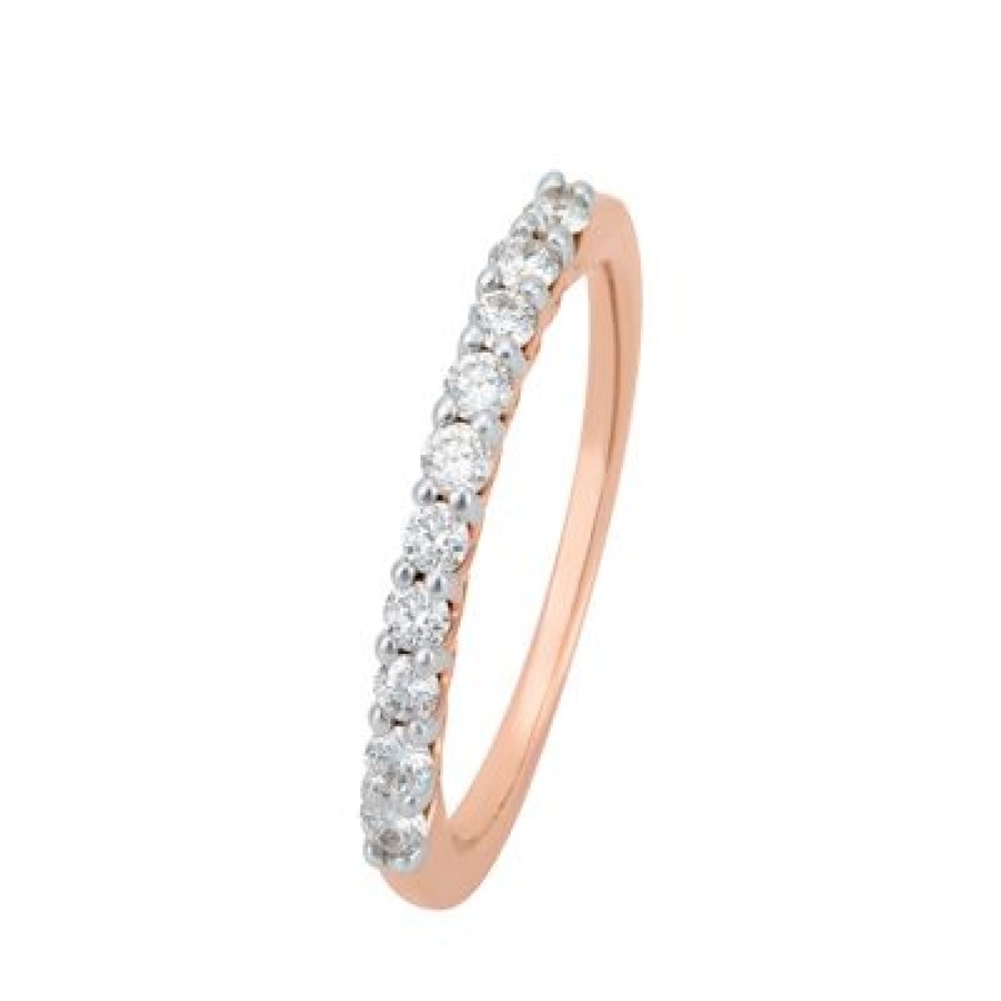 Joyeria Fina GVR | Churumbela Oro 14K Con Diamante Oro Rosa