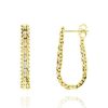 Joyeria Fina GVR | Aretes Boleado Columpio Oro Florentino 1