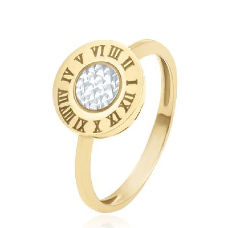 Joyeria Fina GVR | Anillo Dama Oro Bicolor 14K Oro Amarillo Y Blanco