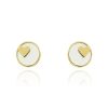 Joyeria Fina GVR | Broqueles Redondo Mini Corazon Oro14K