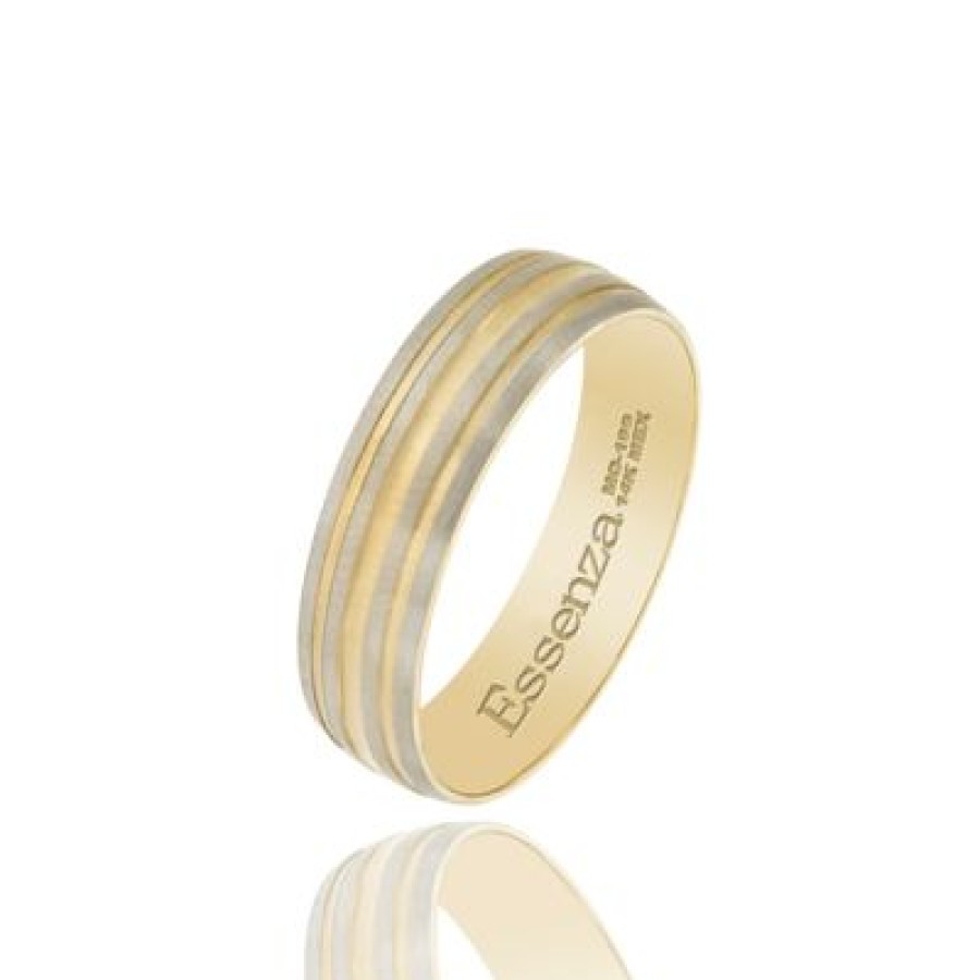 Joyeria Fina PEDIDO | Argolla Ensueno Oro 14K Oro Amarillo Y Blanco