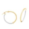 Joyeria Fina GVR | Arracadas Oro Bicolor 14K 20Mm