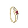 Joyeria Fina GVR | Anillo Oro Con Gema Oro Amarillo