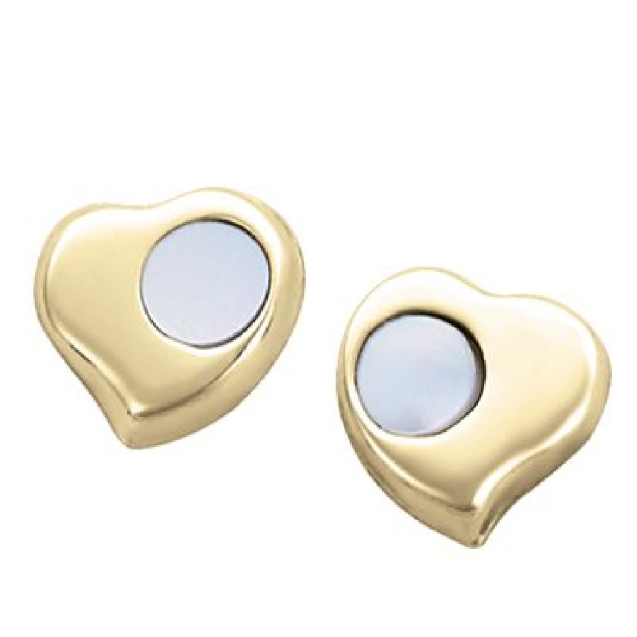 Joyeria Fina GVR | Broqueles Corazon Oro 14K Con