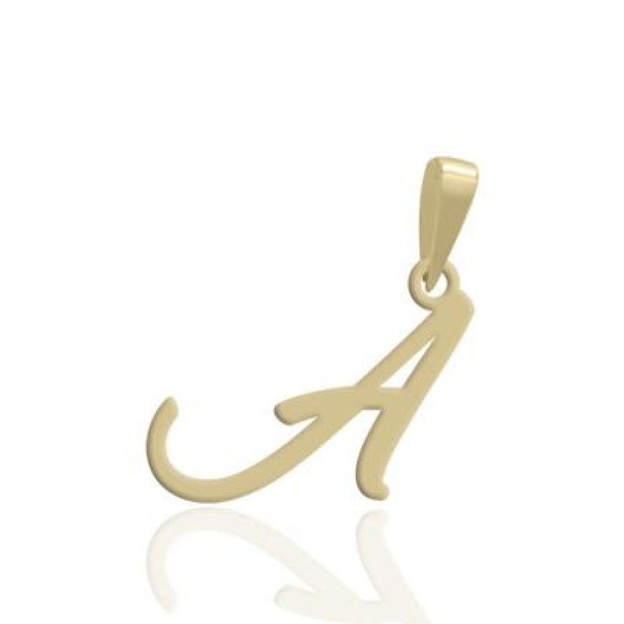 Joyeria Fina PERSONALIZADO | Inicial Arizona Oro 14K Oro Amarillo