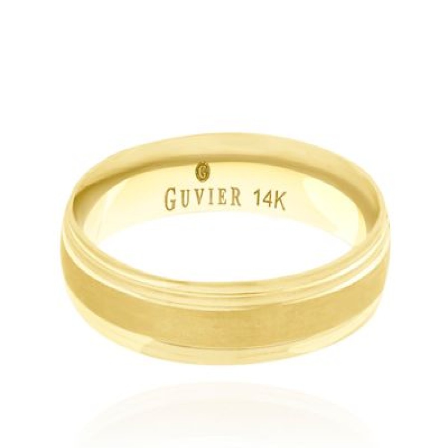 Joyeria Fina PEDIDO | Argolla Guvier Oro 14K 6Mm 4 Oro Amarillo