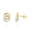 Joyeria Fina GVR | Aretes Circulos Oro Bicolor Ra112