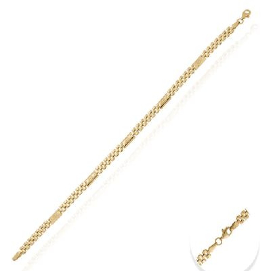 Joyeria Fina GVR | Pulsera Real Placa Con Tornillo Ar132