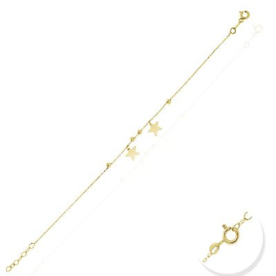 Joyeria Fina GVR | Pulsera Estrella Oro 14K