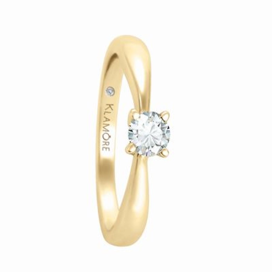 Joyeria Fina GVR | Anillo De Compromiso Miloro Oro Con Oro Amarillo