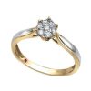 Joyeria Fina GVR | Anillo De Compromiso Oro Combinado 14K Sd72