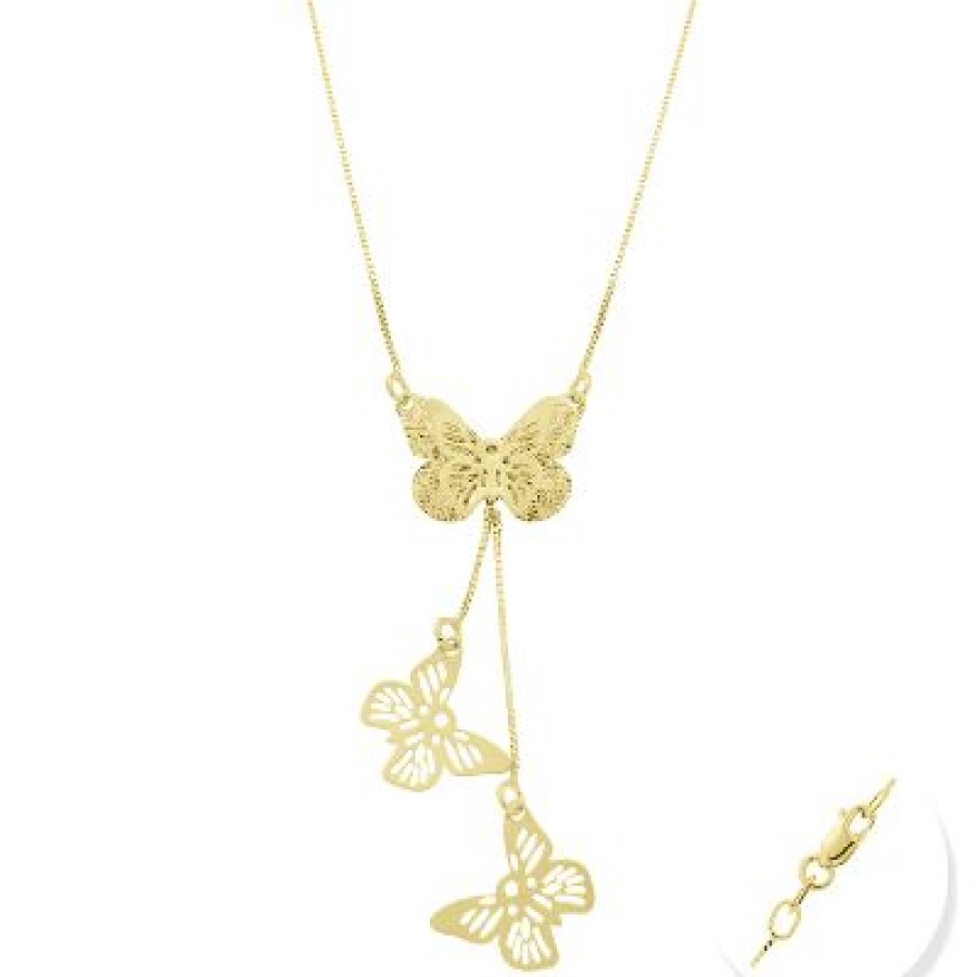 Joyeria Fina GVR | Gargantilla Mariposa Oro 14K