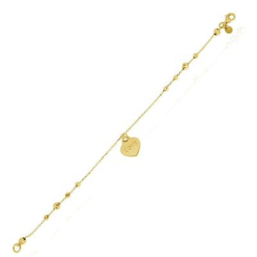 Joyeria Fina GVR | Pulsera Corazon Oro Ma112