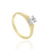 Joyeria Fina PEDIDO | Anillo De Compromiso Antolina Oro Oro Amarillo Y Blanco