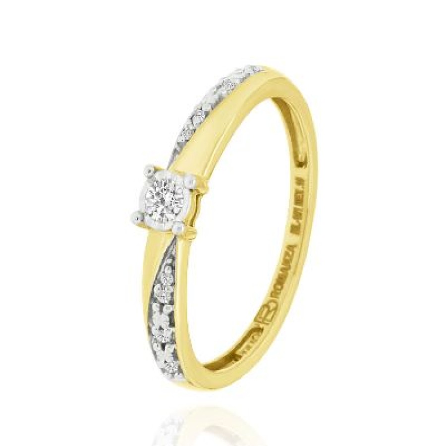 Joyeria Fina GVR | Anillo Compromiso Oro Con Diamante