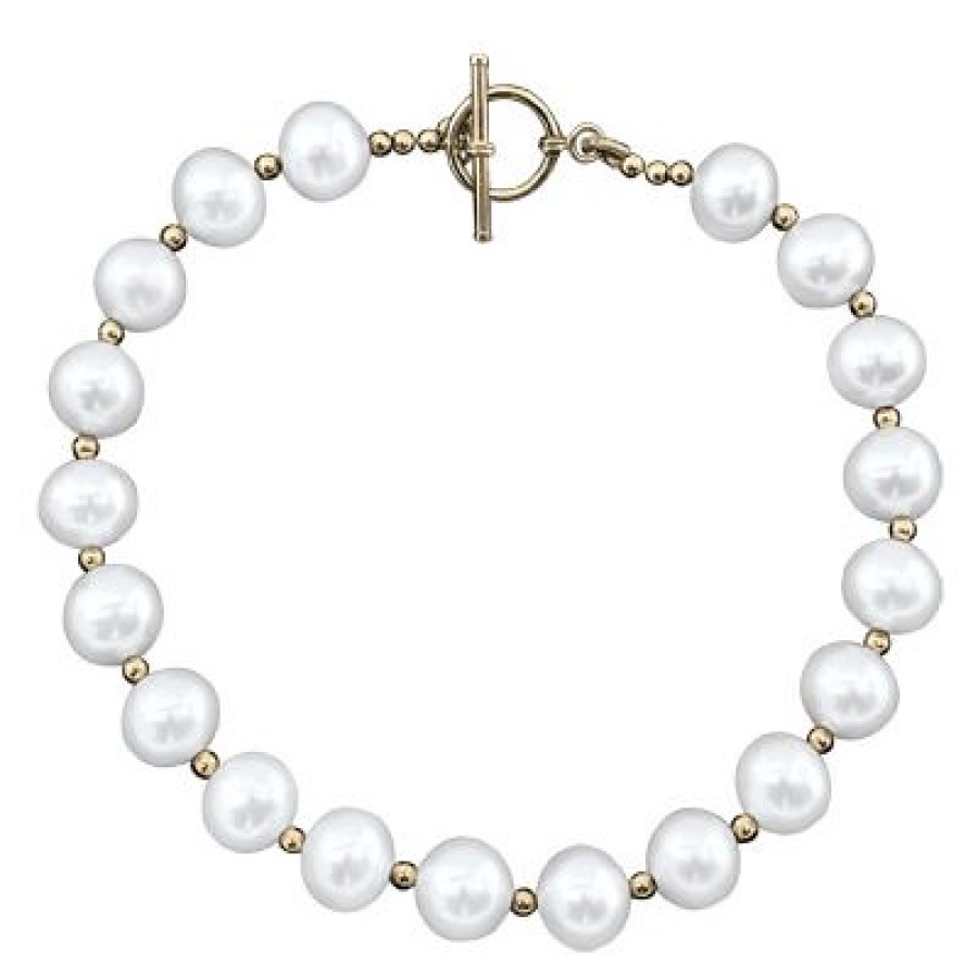 Joyeria Fina GVR | Pulsera Dama Perla Con Bolitas