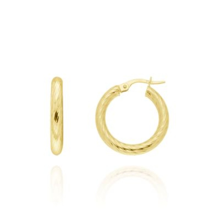 Joyeria Fina GVR | Arracadas Tubo Redondo Oro 14K