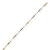 Joyeria Fina GVR | Pulsera Dama Flores Oro Florentino 14K