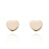 Joyeria Fina GVR | Broquel Corazon Oro Rosa 14K