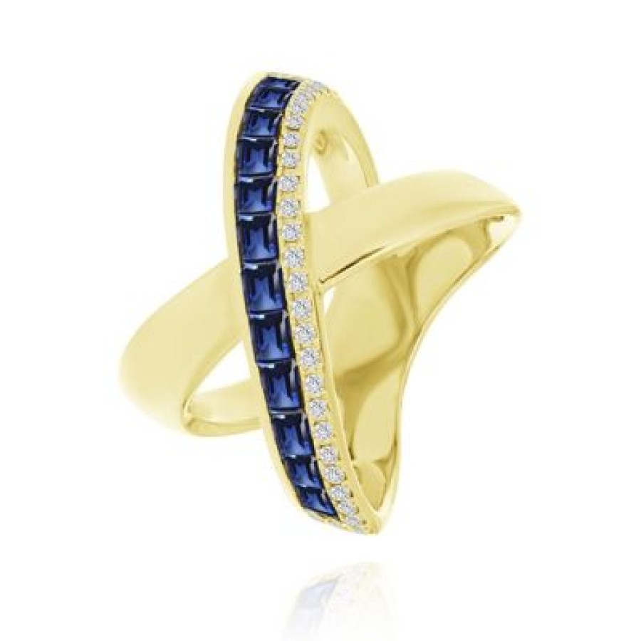 Joyeria Fina GVR | Anillo Oro Con Gema Al610 Oro Amarillo